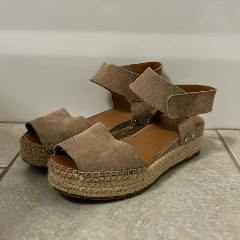 Franco Sarto Tan Espadrille Sandals
